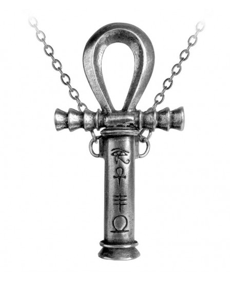 Ankh of the Dead Pewter Necklace