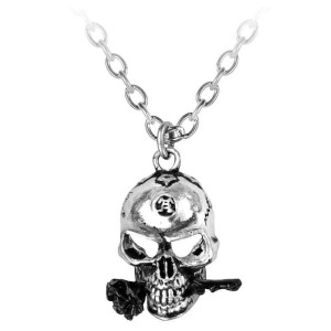 Alchemist Skull Pewter Dreadpunk Necklace