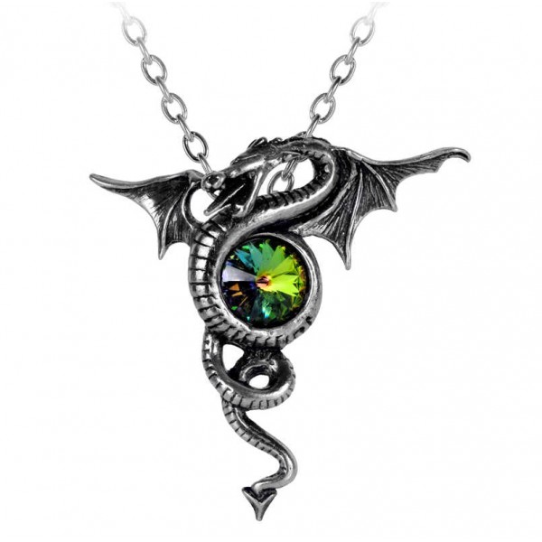 Anguis Aeternus Dragon Pewter Necklace