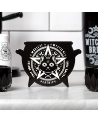 Magical Catnip Ceramic Cauldron Coaster