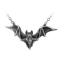 Om Strygia Gothic Bat Pendant