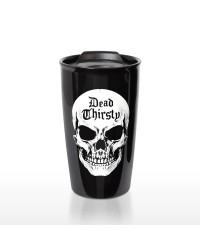 Dead Thirsty Skull Double Walled Travel Mug