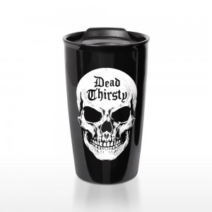 Dead Thirsty Skull Double Walled Travel Mug