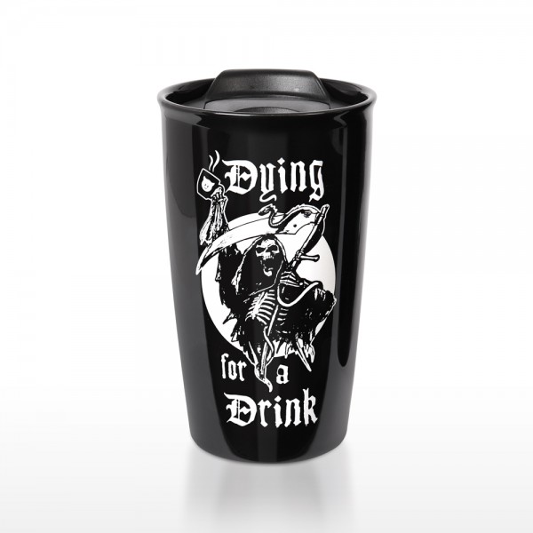 Reaper Gothic Double Walled Travel Mug