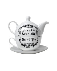 Freaks Like Me Tea Pot and Cup Set