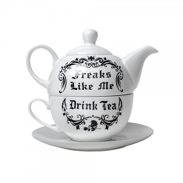 Freaks Like Me Tea Pot and Cup Set