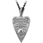 Mystical Ouija Board Planchette Pewter Necklace