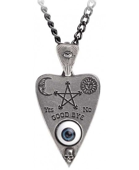 Mystical Ouija Board Planchette Pewter Necklace