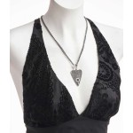 Mystical Ouija Board Planchette Pewter Necklace
