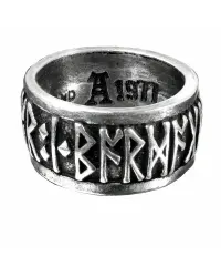 Runeband Pewter Ring