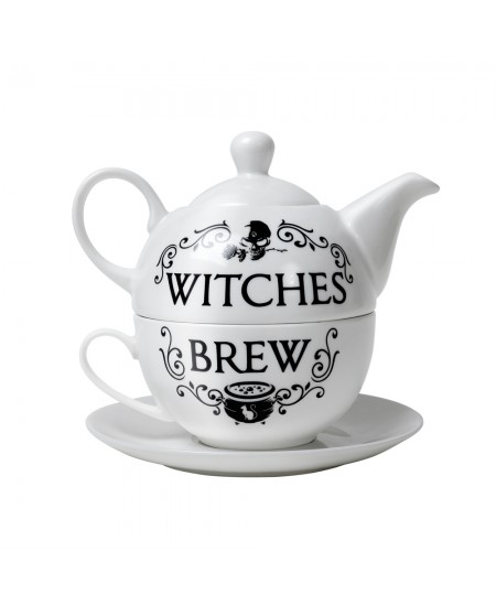 Witches Brew Cauldron Tea Pot and Cup Set