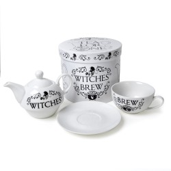 Witches Brew Cauldron Tea Pot and Cup Set