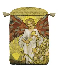 Art Nouveau Angel Satin Bag