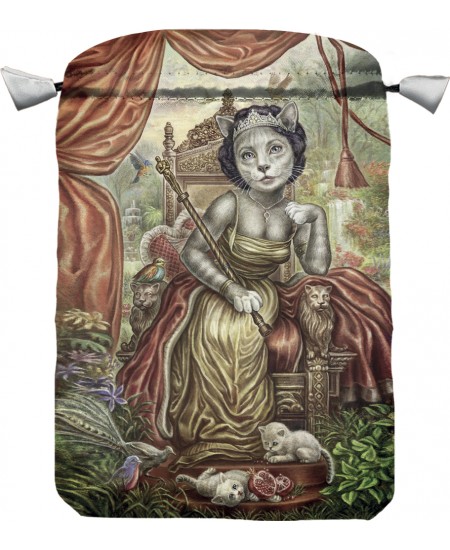 Cat Tarot Satin Bag