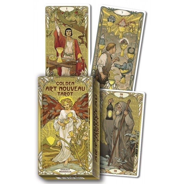 Golden Art Nouveau Tarot Cards