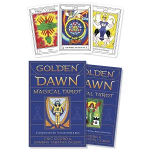 Golden Dawn Magical Tarot Card Deck and Book Set