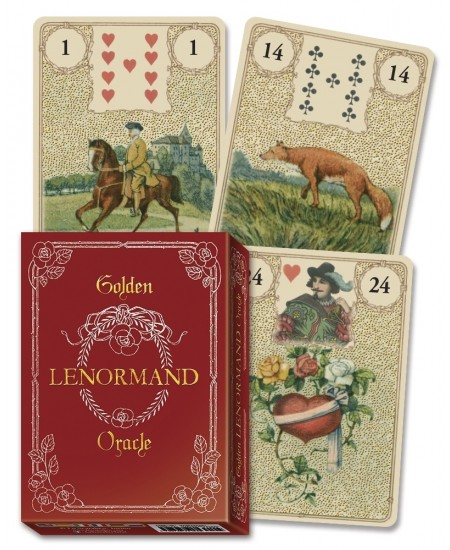 Golden Lenormand Oracle Cards