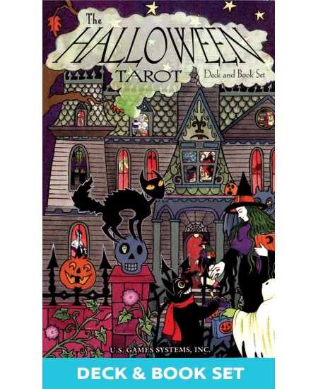 Halloween Tarot Cards Deck and Book Set