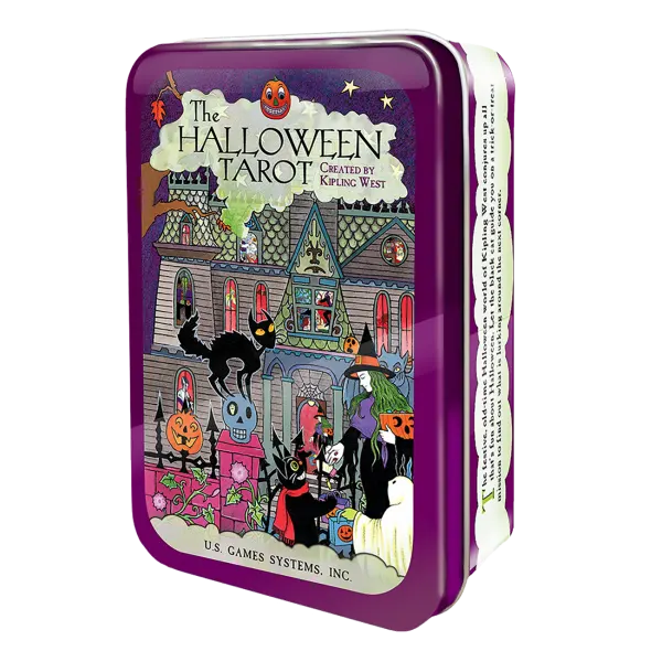 Halloween Tarot Cards in Tin