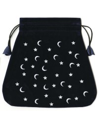 Moon and Stars Velvet Bag