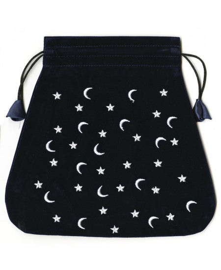 Moon and Stars Velvet Bag
