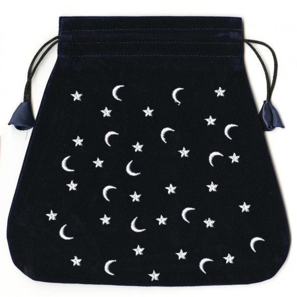 Moon and Stars Velvet Bag