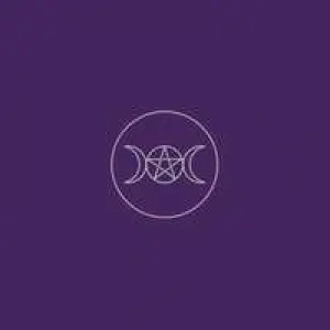 Triple Moon Pentacle Purple Velvet Cloth