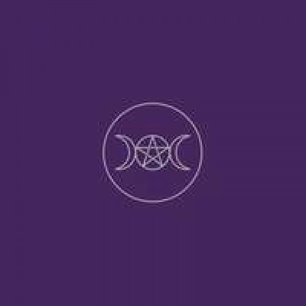 Triple Moon Pentacle Purple Velvet Cloth