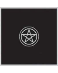 Pentacle Embroidered Black Velvet Cloth