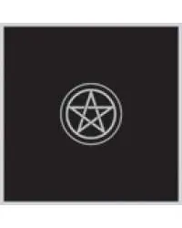 Pentacle Embroidered Black Velvet Cloth