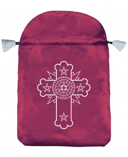 Rosicrucian Rosey Cross Satin Bag
