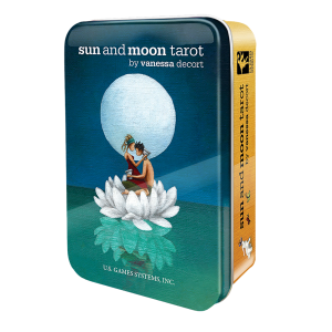 Sun and Moon Tarot Cards in a Tin