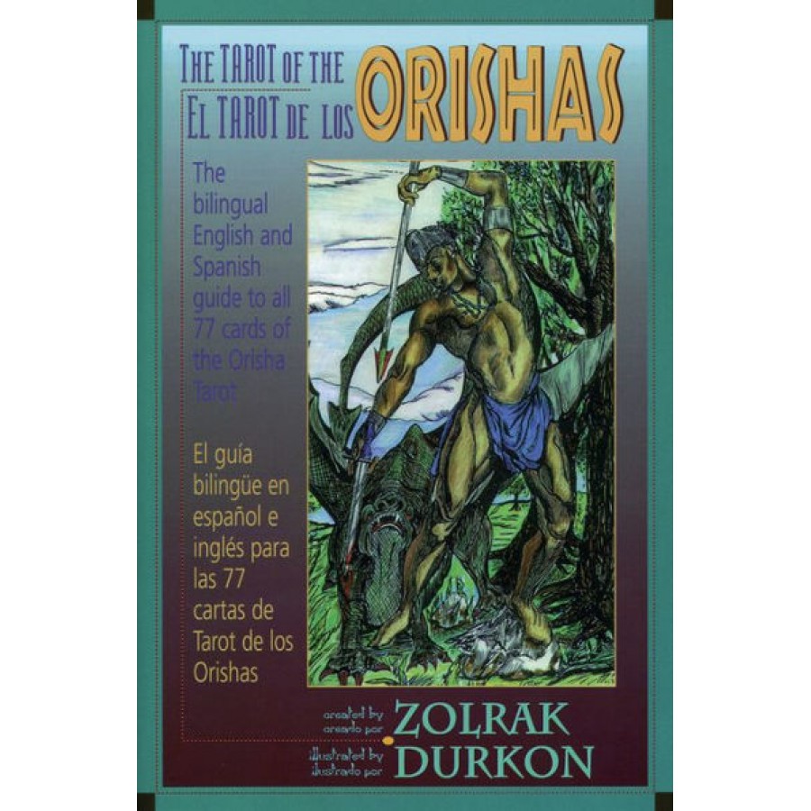 by Zolrak & Durkon Azure Green Fortune Telling Tarot Cards Tarot of the Orishas deck and book 