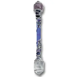 Psychic Support Large Crystal Wand for Intuition