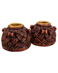 Celtic Knotwork Candleholder Pair