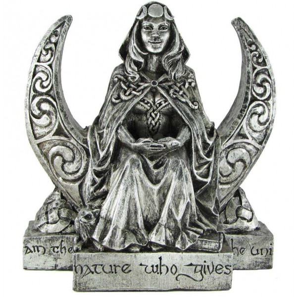 Moon Goddess Pagan Altar Statue