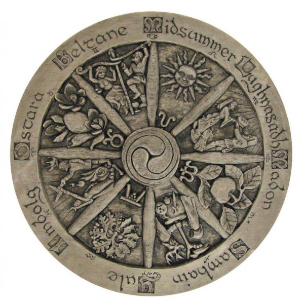 Wiccan Wheel of the Year Plaque