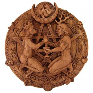 Great Rite Pentacle Wicca Plaque by Paul Borda