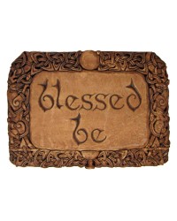 Blessed Be Wiccan Wall Plaque