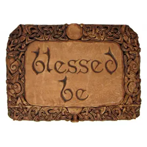 Blessed Be Wiccan Wall Plaque