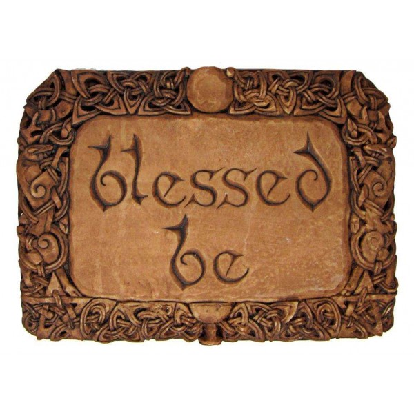 Blessed Be Wiccan Wall Plaque