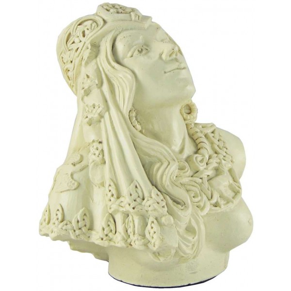 Rhiannon Celtic Goddess Bone Finish Statue