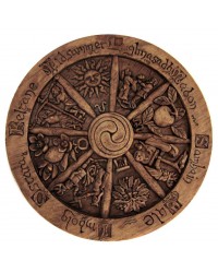 Wiccan Wheel of the Year Small Plaque