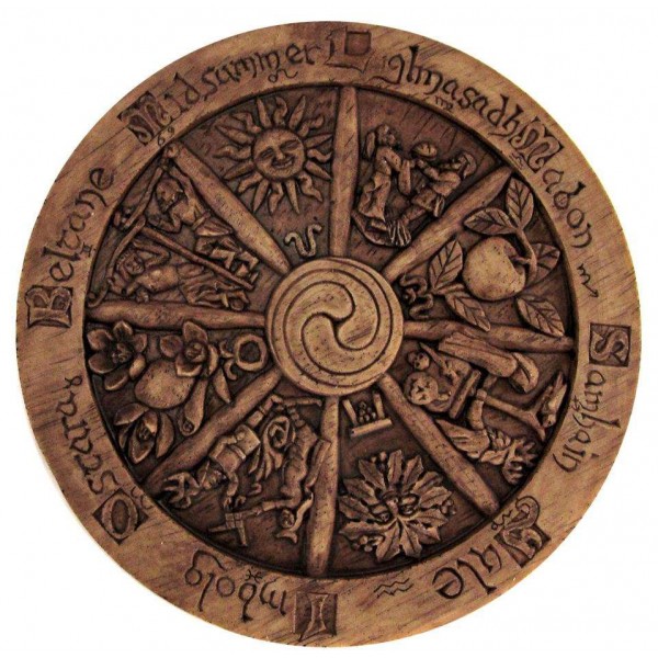 Wiccan Wheel of the Year Small Plaque