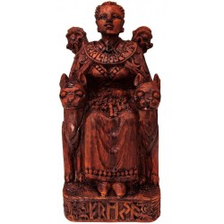 Freya, Norse Goddess of Love Seated Statue