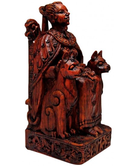 Freya, Norse Goddess of Love Seated Statue