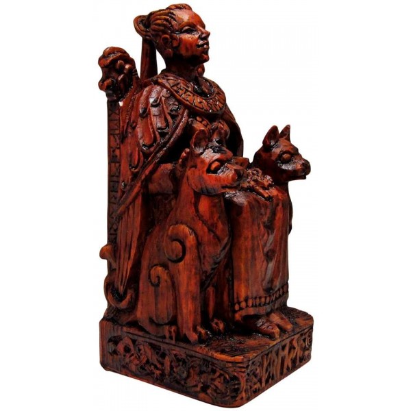 Freya, Norse Goddess of Love Seated Statue