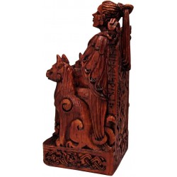 Freya, Norse Goddess of Love Seated Statue