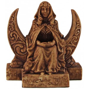 Moon Goddess Pagan Small Altar Statue