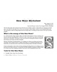 New Moon in Leo Free Worksheet August 2023